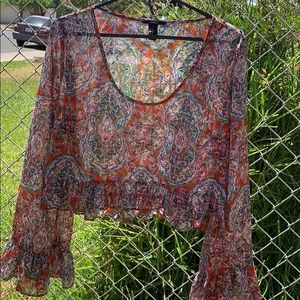 Forever 21 Cropped Mesh Top